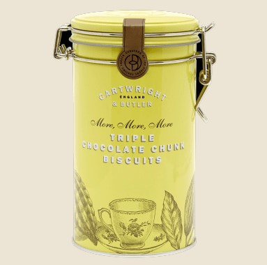 Cartwright Butler Triple Chocolate Chunk Biscuit Tin Brits